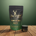 Northern Mist Pearls - Wood Base Green Background